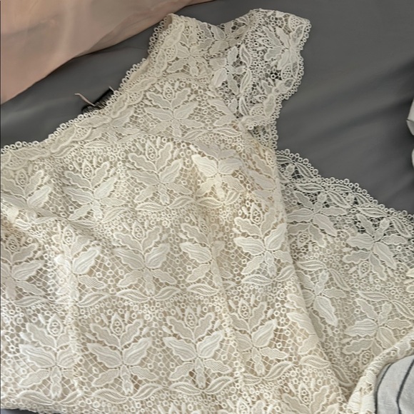 Emilio Pucci Cream White Lace One-Shoulder Mini Dress - Picture 6 of 15
